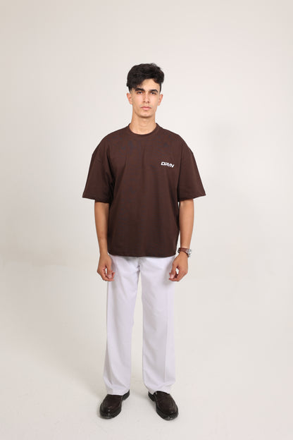 Box Fit T-shirt Brown