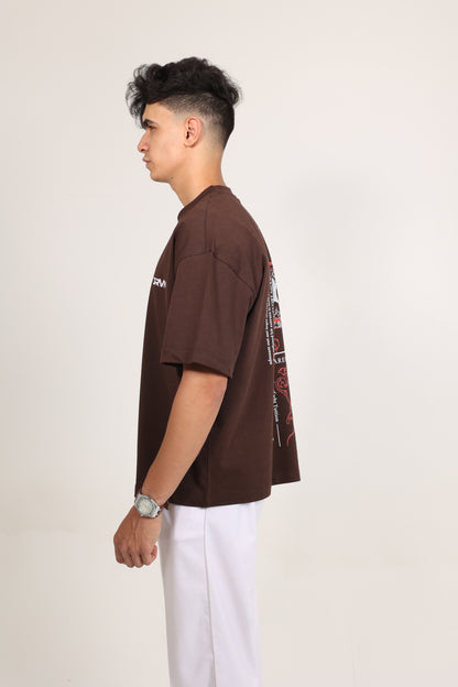 Box Fit T-shirt Brown