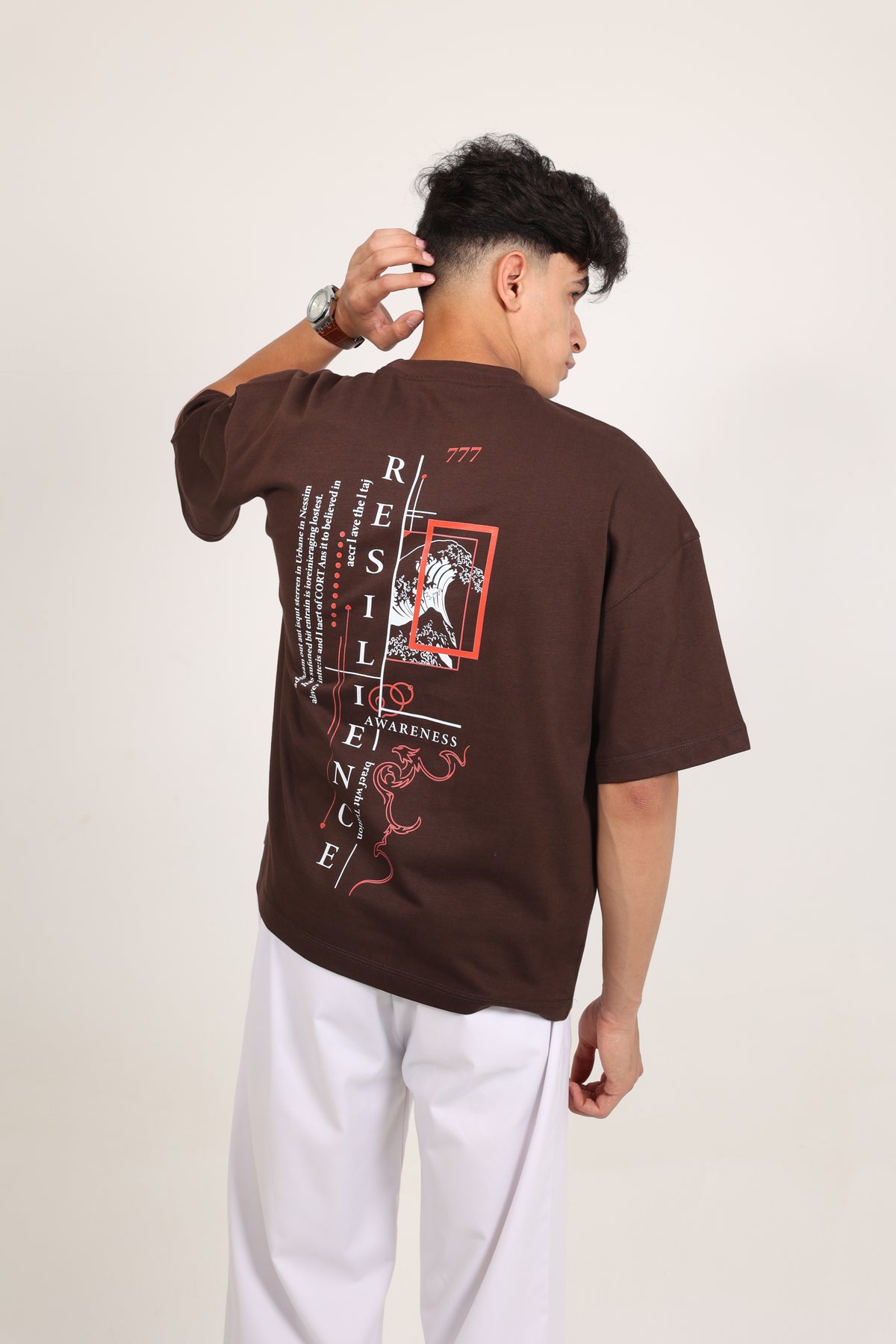 Box Fit T-shirt Brown