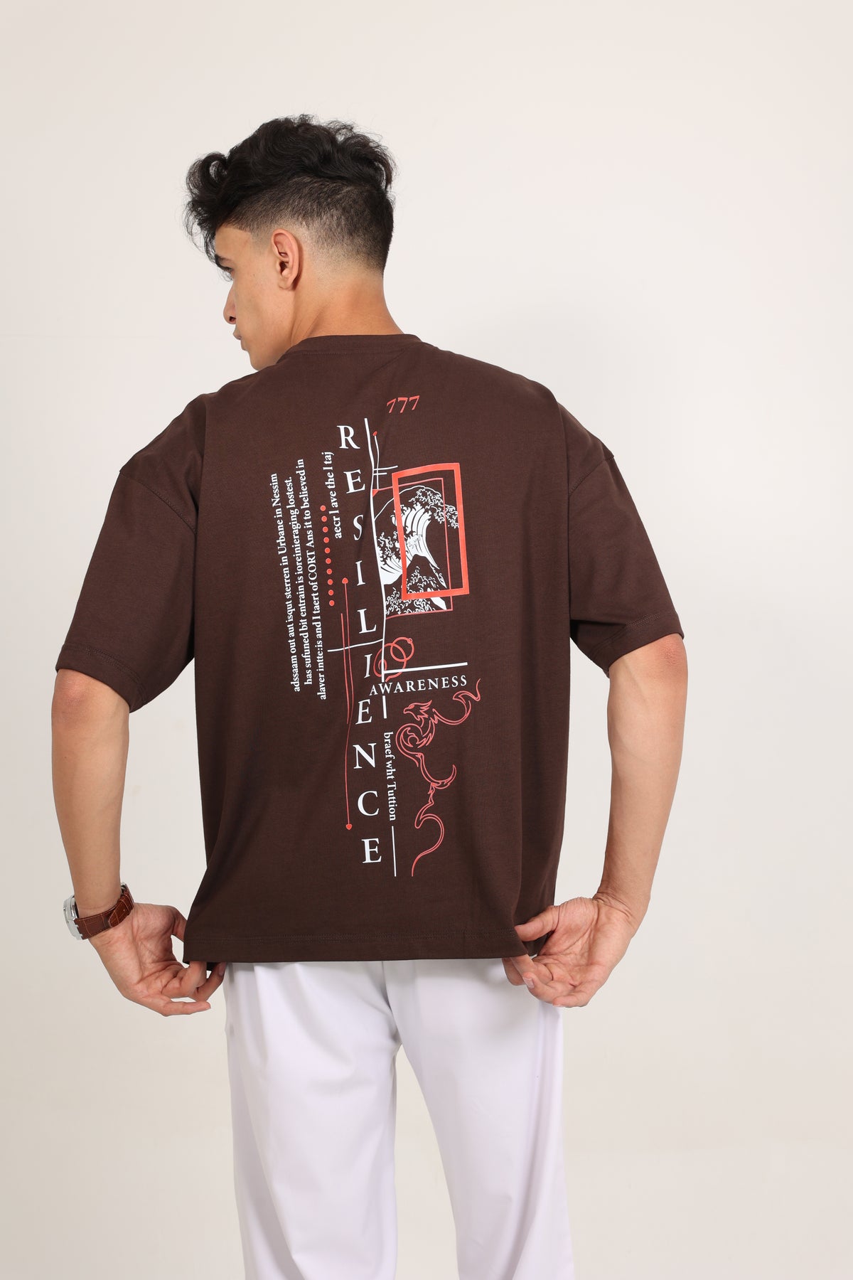 Box Fit T-shirt Brown