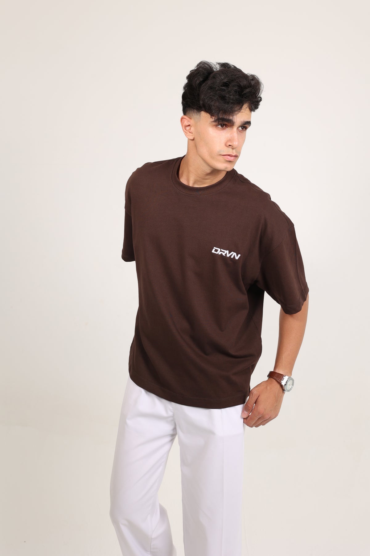 Box Fit T-shirt Brown