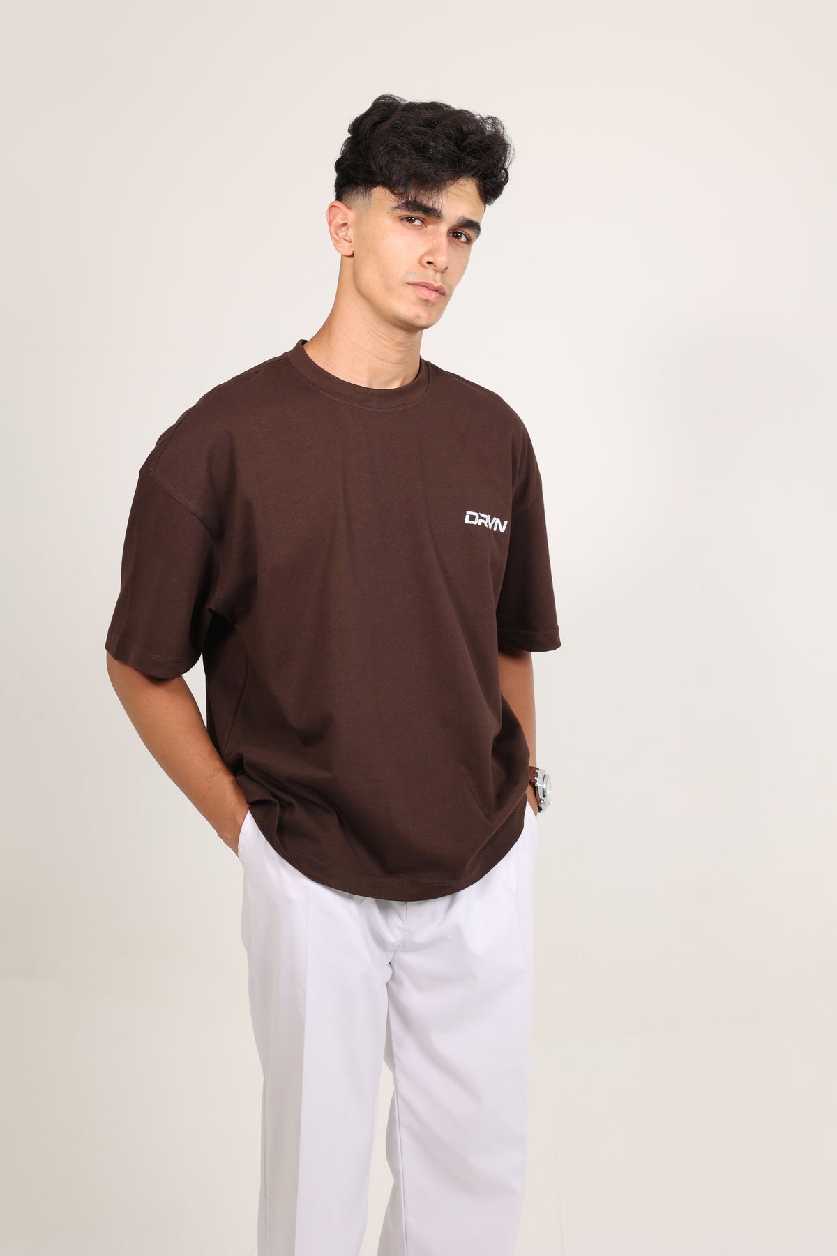 Box Fit T-shirt Brown