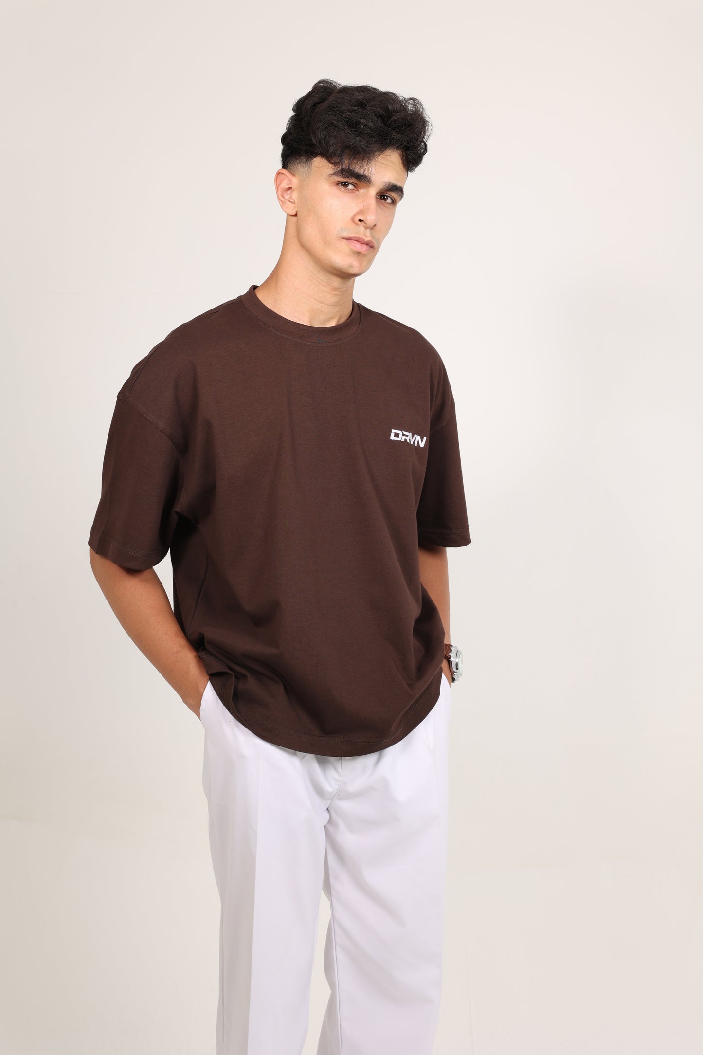 Box Fit T-shirt Brown