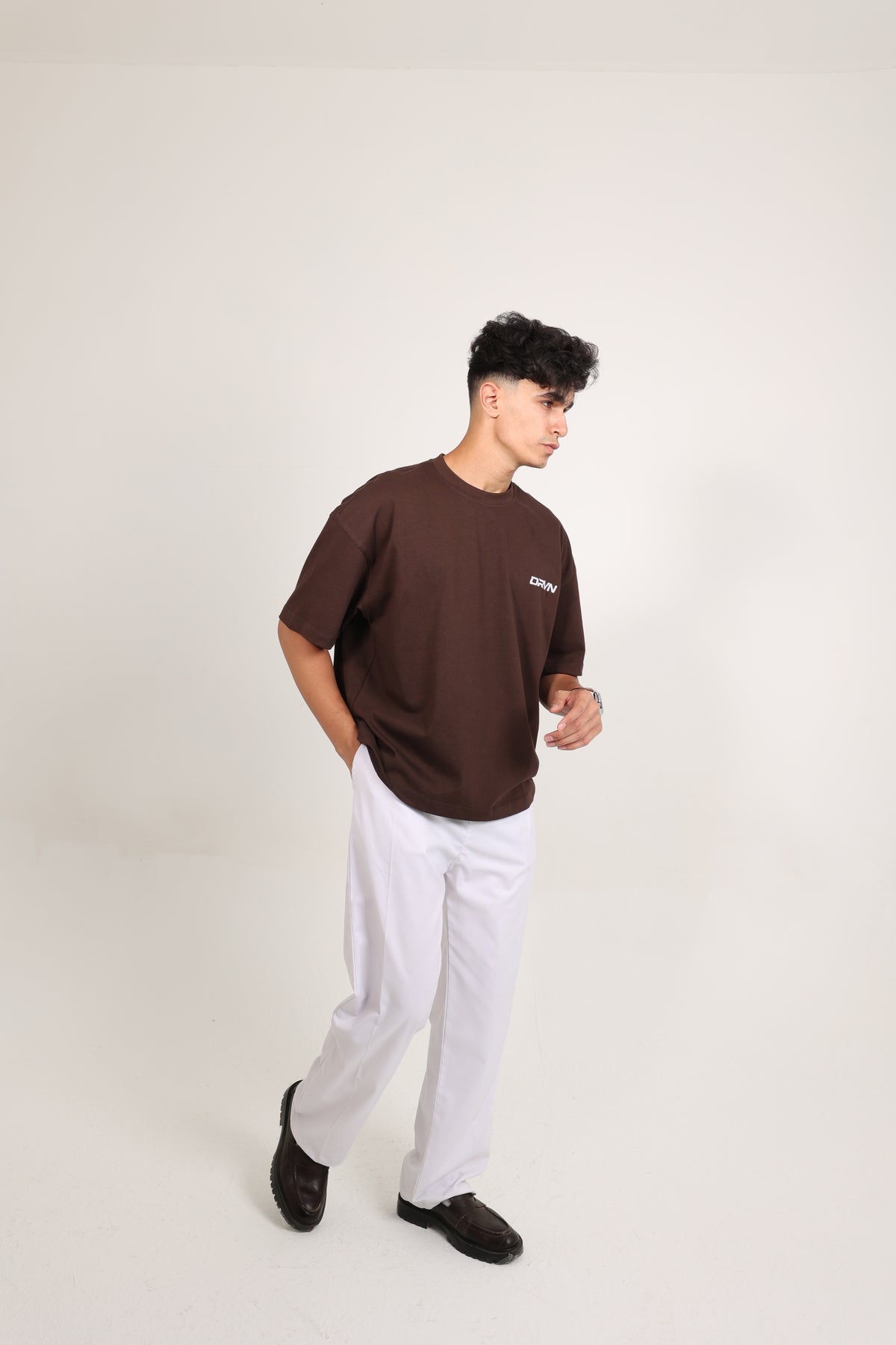 Box Fit T-shirt Brown