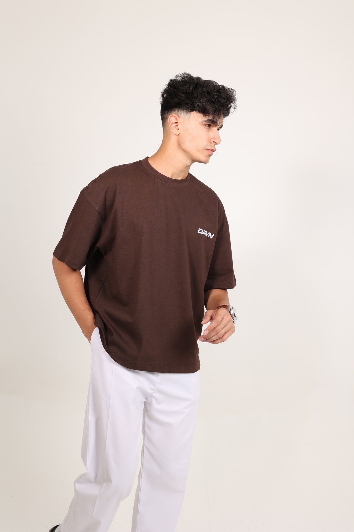 Box Fit T-shirt Brown