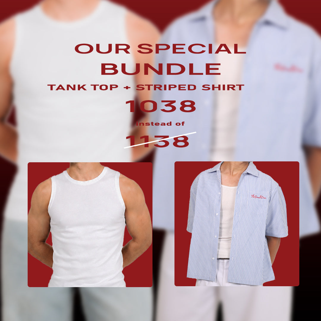 STRIPED SHIRT + TANKTOP OFFER