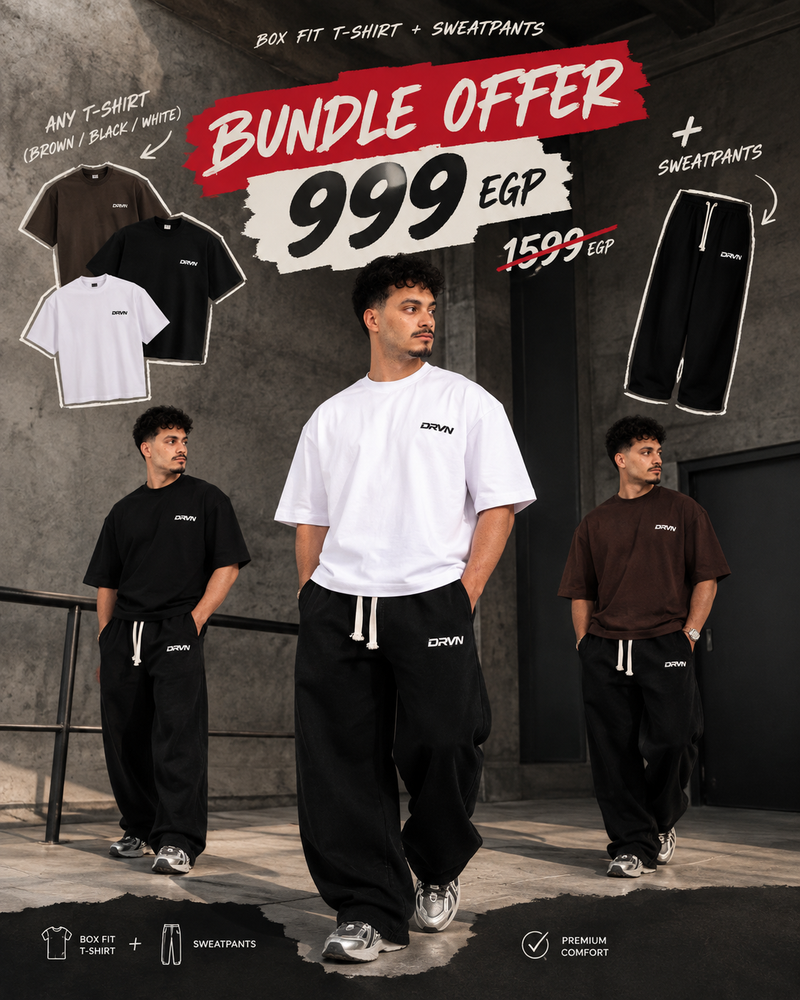 BOX FIT SHIRT + SWEATPANTS