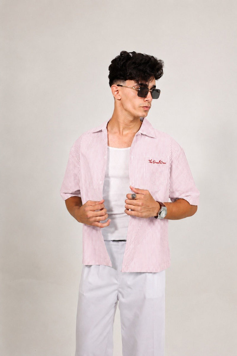 Striped Shirt Light pink