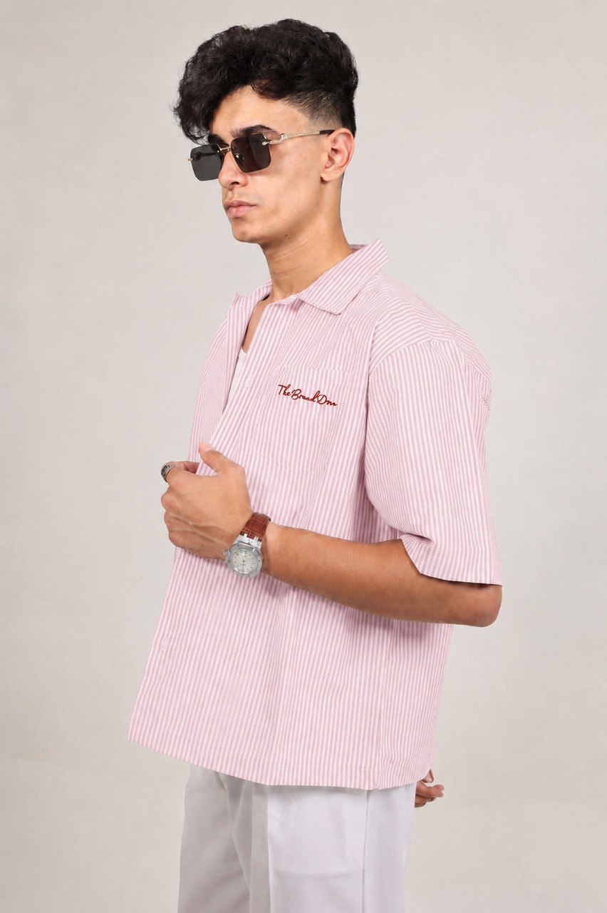Striped Shirt Light pink