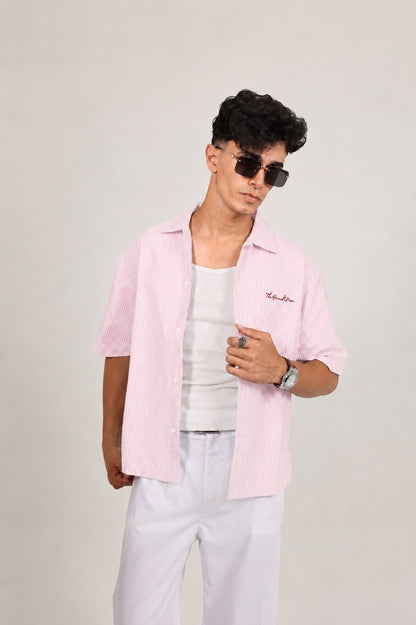 Striped Shirt Light pink