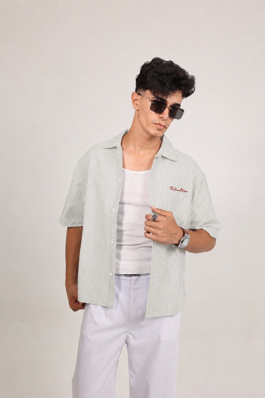 Striped Shirt Sky Blue